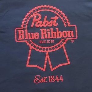 Pabst Blue Ribbon Men's Tshirt 2XL Cotton New Promo